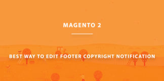2. magento 2 copyright text feature