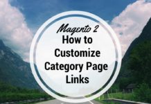 customize Magento 2 Category Page Links
