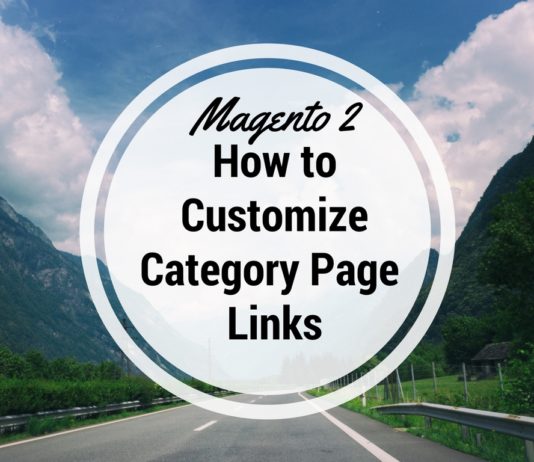 customize Magento 2 Category Page Links