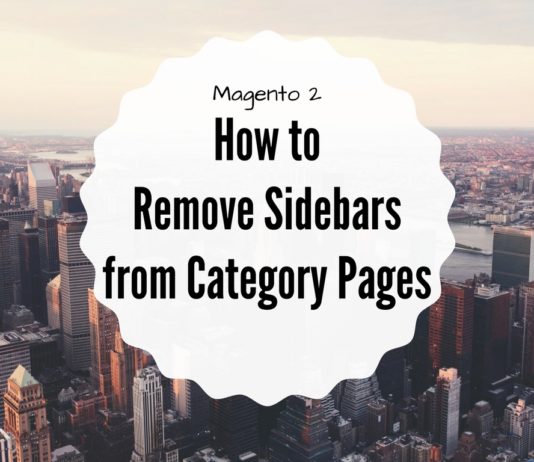 remove sidebars magento 2 category pages