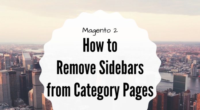 remove sidebars magento 2 category pages