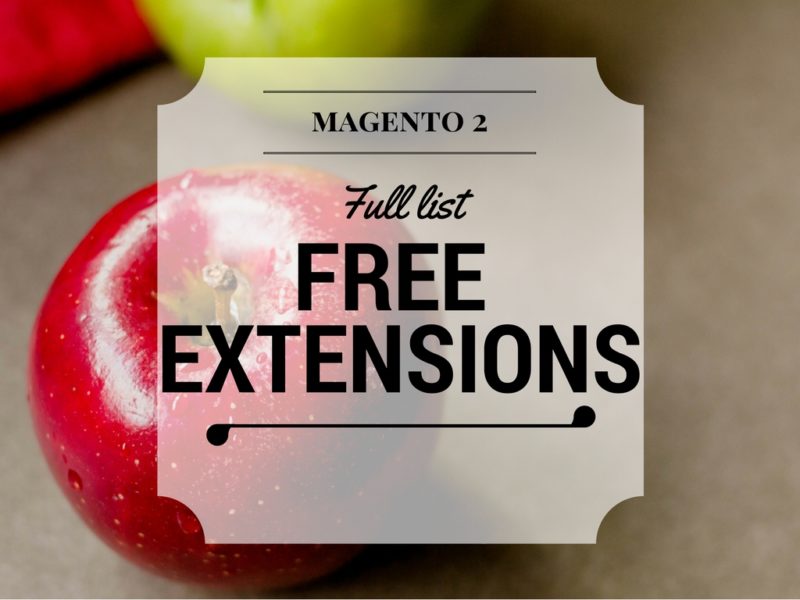 Free Magento 2 Extensions