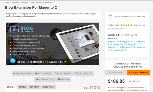 blog extension for magento 2
