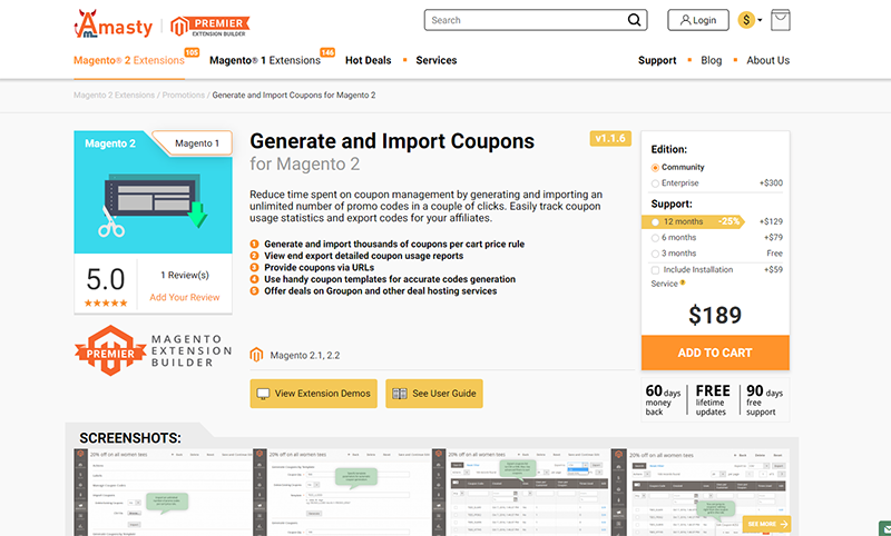 magento 2 coupon code extension free and premium
