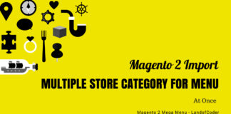 Magento 2 Menu Import Category