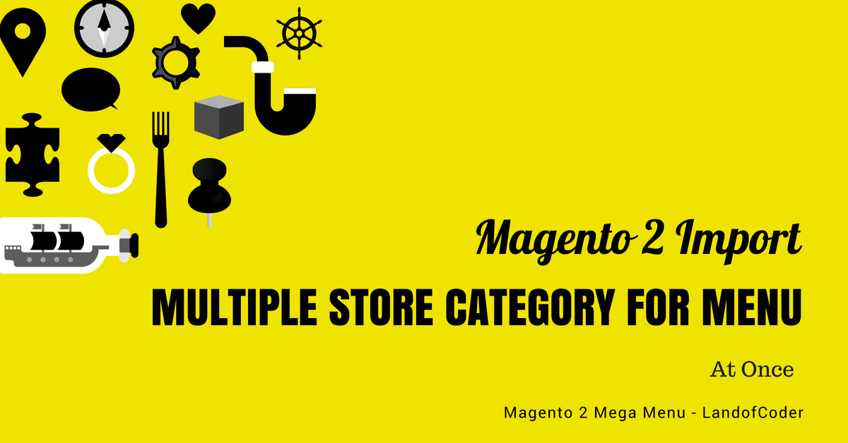 Magento 2 Menu Import Category