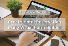 create hotel reservation form