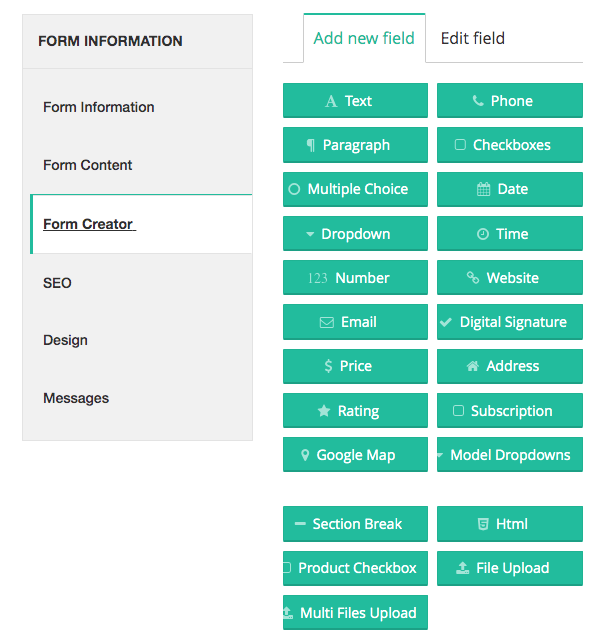 form creator in form builder