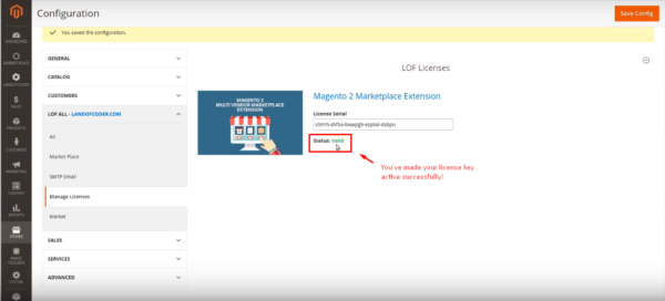 How to activate license key for magento 2 marketplace extension