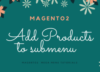 add products submenu magento 2 feature