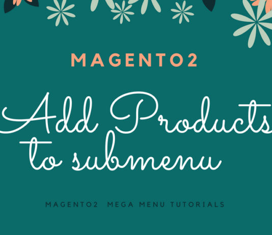 add products submenu magento 2 feature