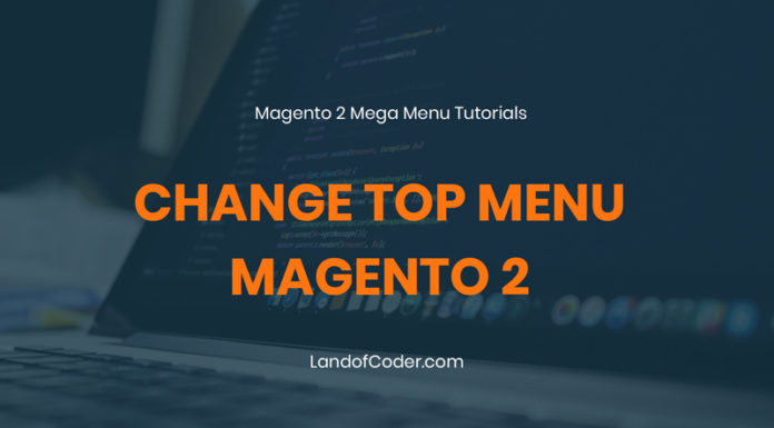 change top menu magento 2