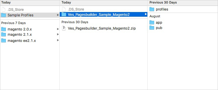 magento 2 page builder sample profile