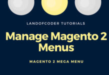manage magento 2 menus