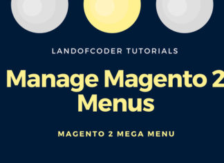 manage magento 2 menus