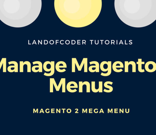 manage magento 2 menus