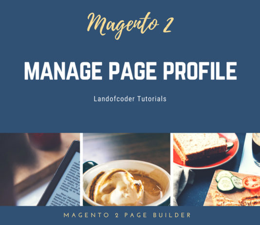 manage magento 2 page profile feature