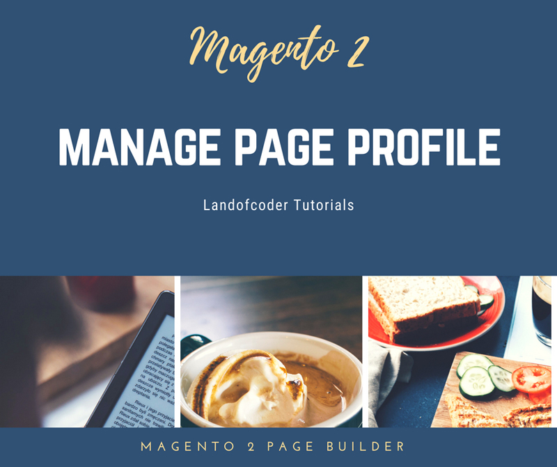 manage magento 2 page profile feature