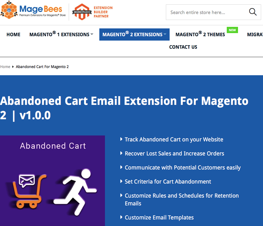 abandoned cart email extension for magenta 2