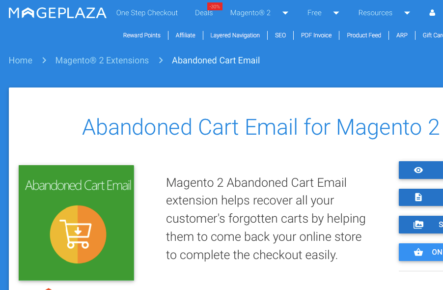abandoned cart email for magento