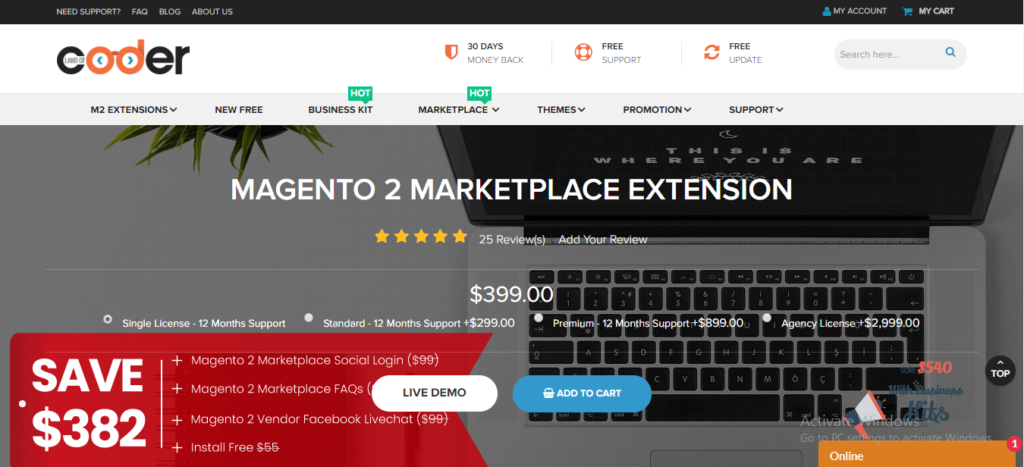 Magento 2 marketplace extension by LandofCoder