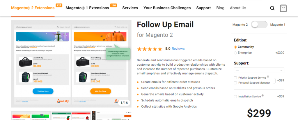 magento 2 follow up email extension