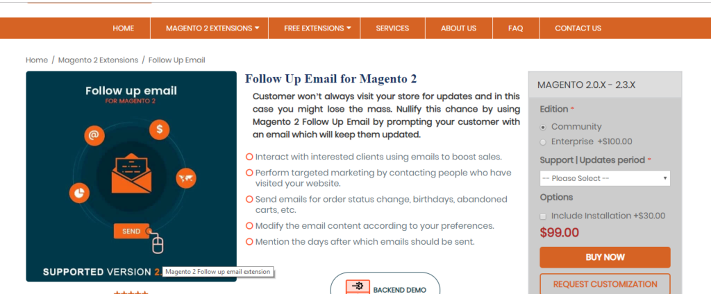 magento 2 follow up email extension