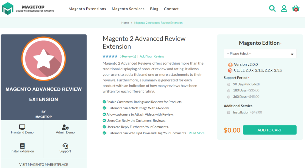 magento 2 advanced review extension