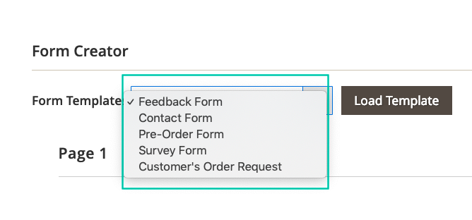 magento 2 form builder