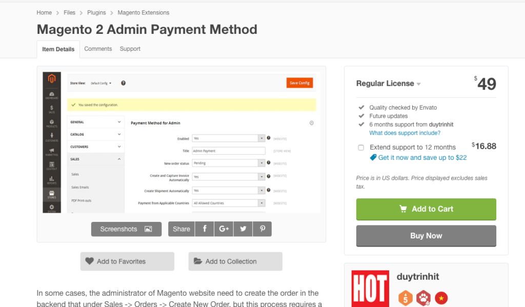 Magento 2 Make Payment in the backend