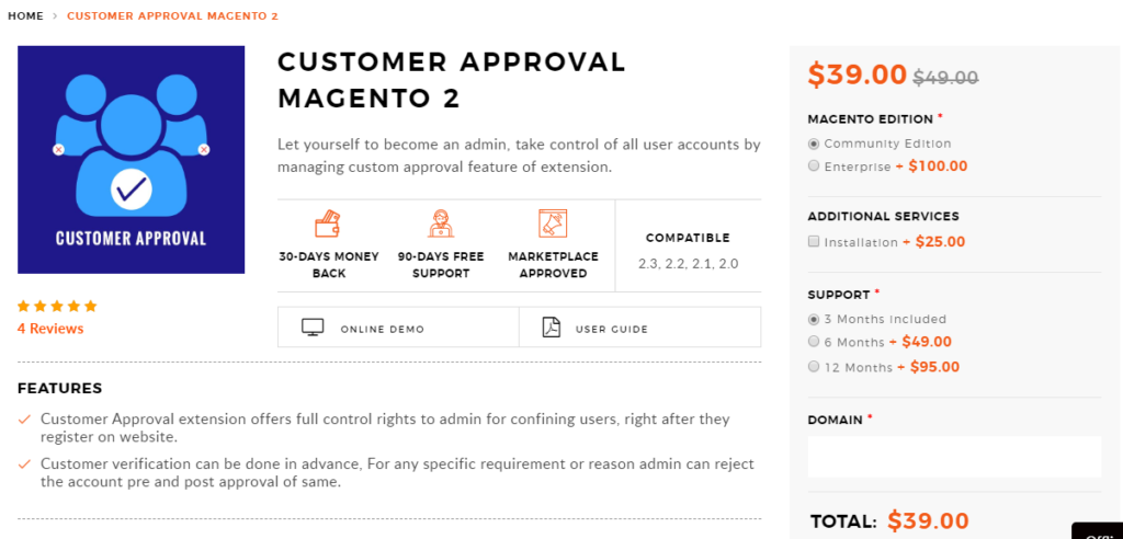 Customer Approval Magento 2