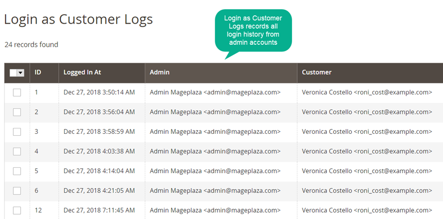 Mageplaza login as customers log
