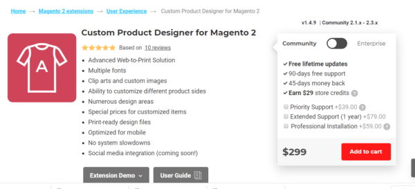 Product Designer Extension