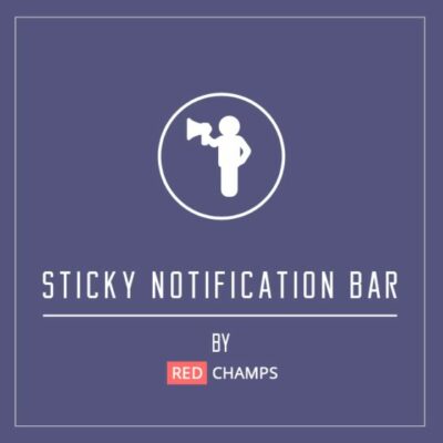 redhcamps sticky notification bar