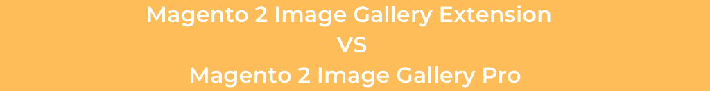 Magento 2 Image Gallery Extension Free VS Magento 2 Image Gallery Pro