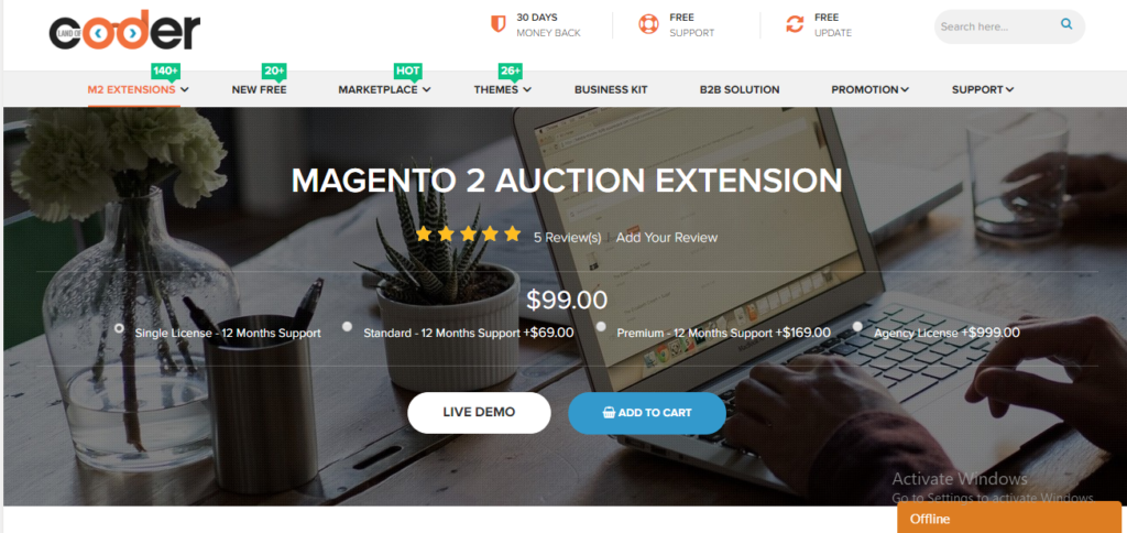 magento 2 auction extension