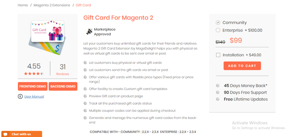 Magedelight gift card