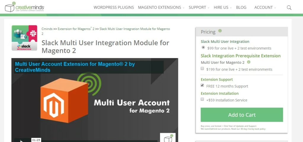 Slack Multi User Integration Module for Magento 2 | Creativeminds