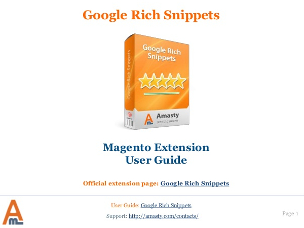 Google Rich Snippets for Magento 2 by Amasty
