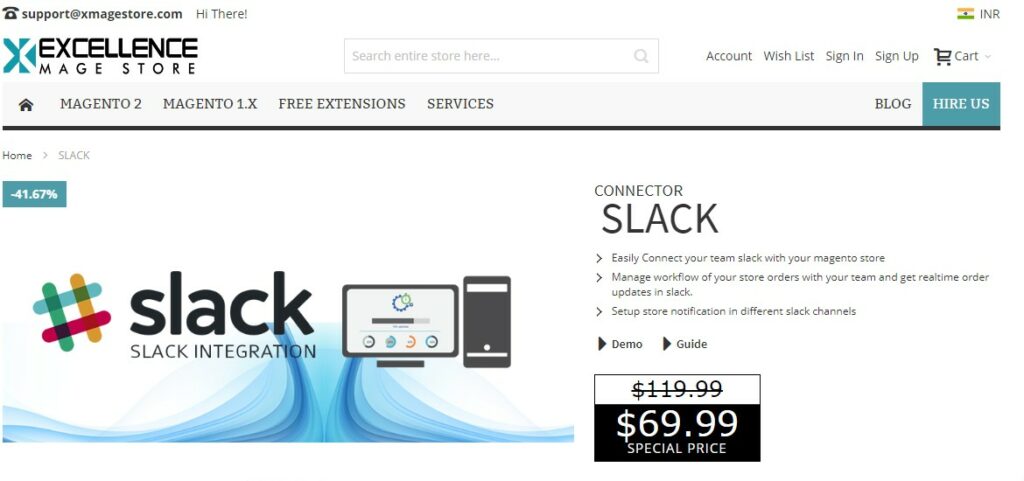 Connector Slack | Xmagestore