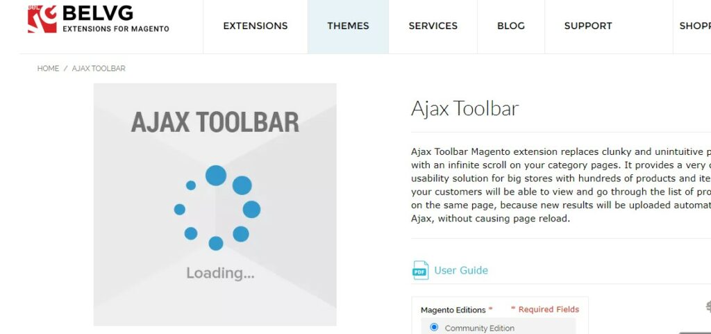 Ajax Toolbar | BELVG