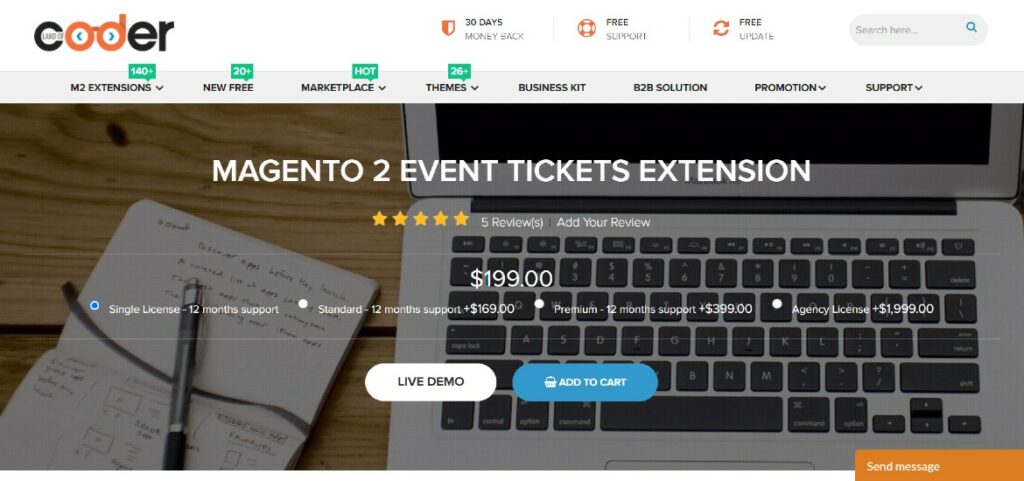 Magento 2 Event Tickets Extension Landofcoder