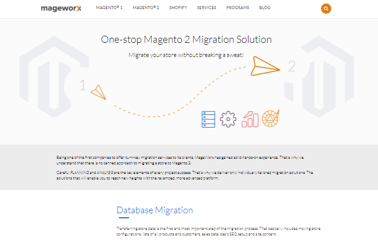 magento 2 migration solution