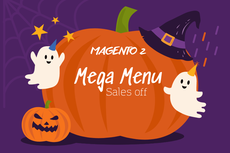 magento 2 mega menu Halloween sales off 2021