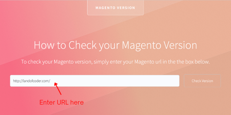 Magento version checking tool