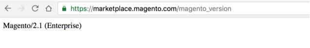 Example of checking version Magento