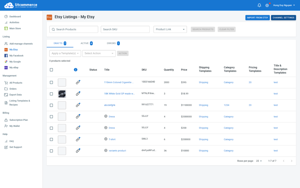 Step 3: Turn on inventory synchronization