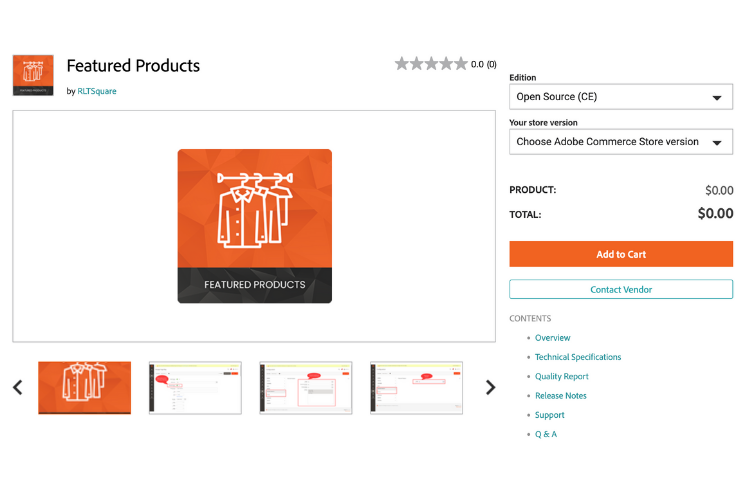 Magento Featured Products Extension by RLTSquare