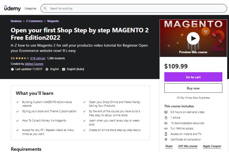 Open Your First Shop Step by Step Magento 2 
