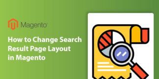 change search result page layout in Magento